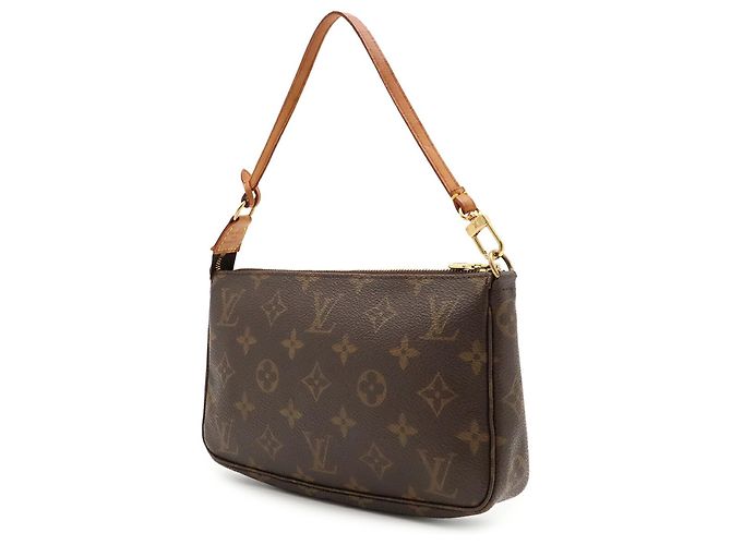 Louis Vuitton Monogram Pochette Accessoires Handtasche Braun Monogramm - Ansicht 3