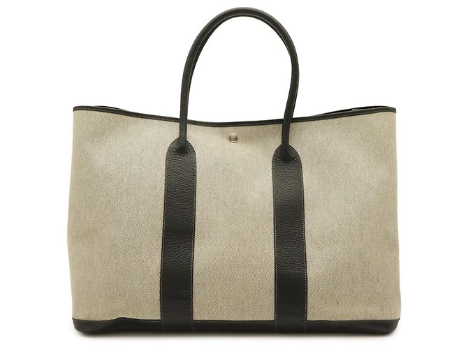 Hermès HERMES Garden TGM Tote Bag Brown Black Yellow - view 2