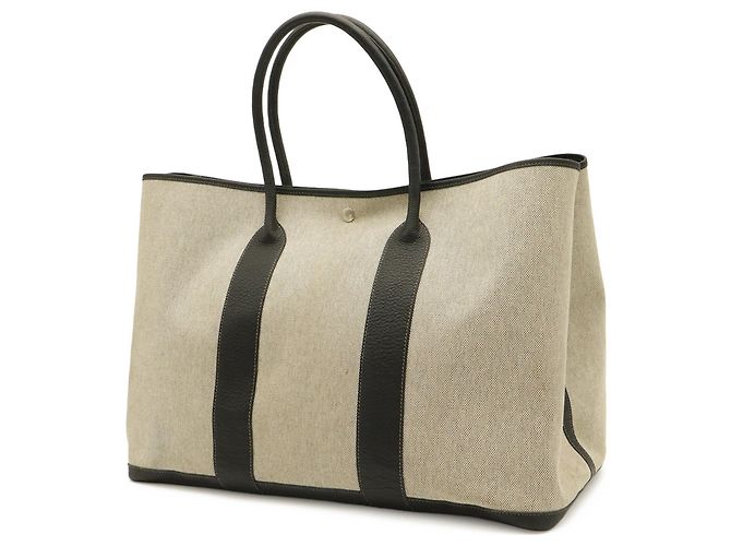 Hermès HERMES Garden TGM Tote Bag Brown Black Yellow - view 3