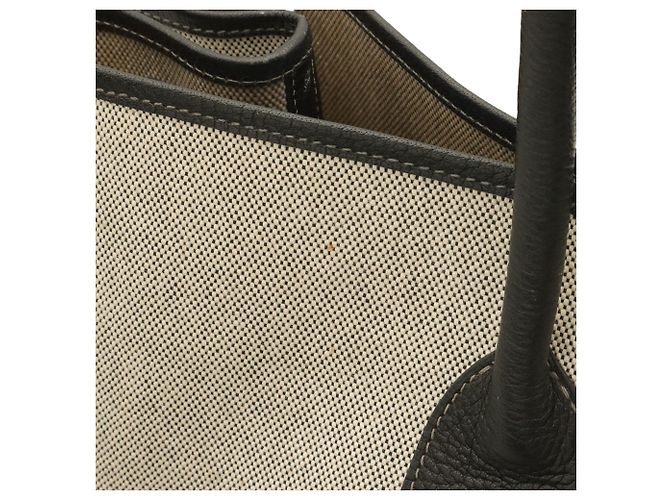 Hermès HERMES Garden TGM Tote Bag Brown Black Yellow - view 6