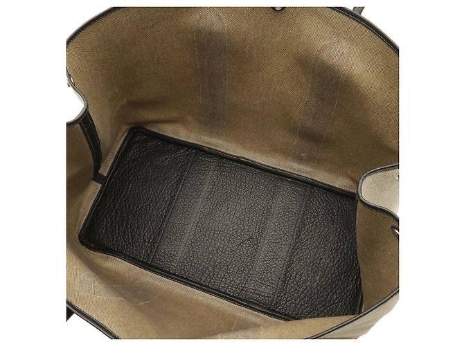 Hermès HERMES Garden TGM Tote Bag Brown Black Yellow - view 8