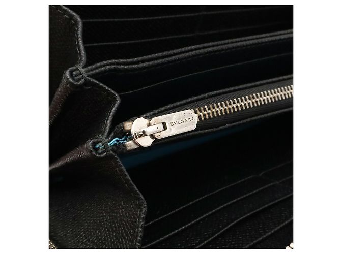 Bulgari Bvlgari Black Leather Long Wallet - view 10
