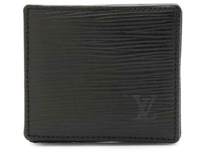 Louis Vuitton Epi Porte Monnaie Boite Wallet Nero - vista 2