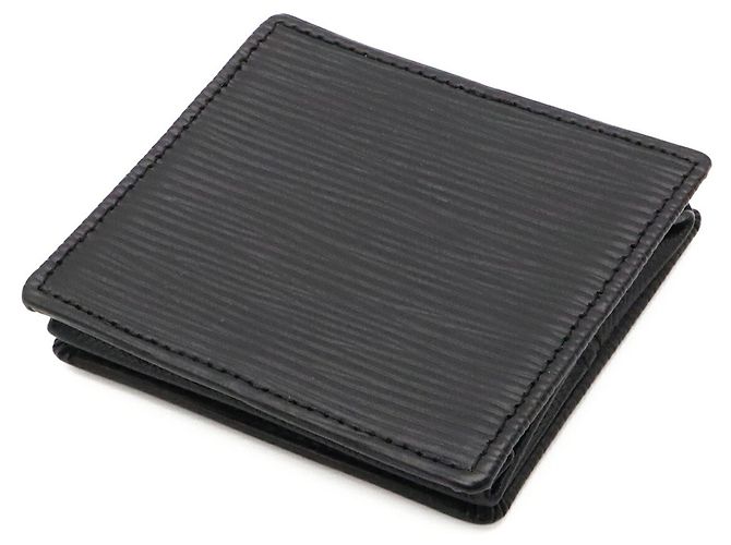 Louis Vuitton Epi Porte Monnaie Boite Wallet Nero - vista 3