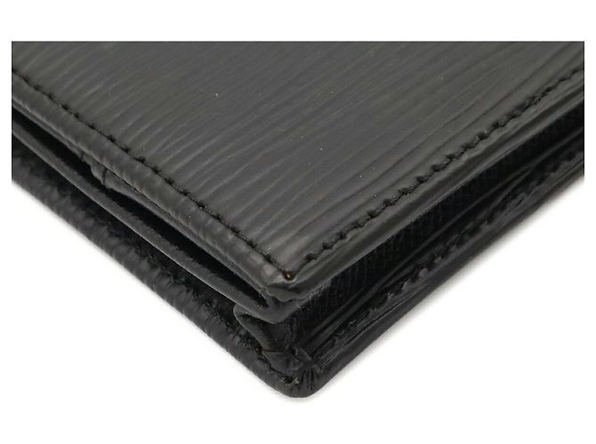 Louis Vuitton Epi Porte Monnaie Boite Wallet Nero - vista 4