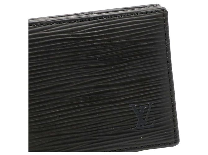Louis Vuitton Epi Porte Monnaie Boite Wallet Nero - vista 5