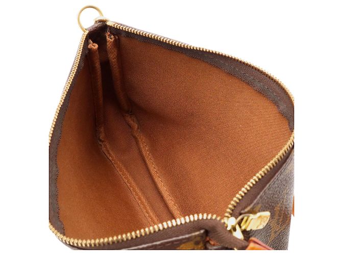 Louis Vuitton Monogram Pochette Accessoires Handbag Pouch Marrone Monogramma - vista 8