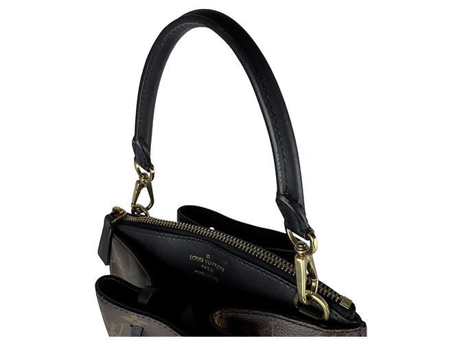 Borsa a mano Louis Vuitton Monogram Fringed Noe MINI Marrone Nero - vista 10