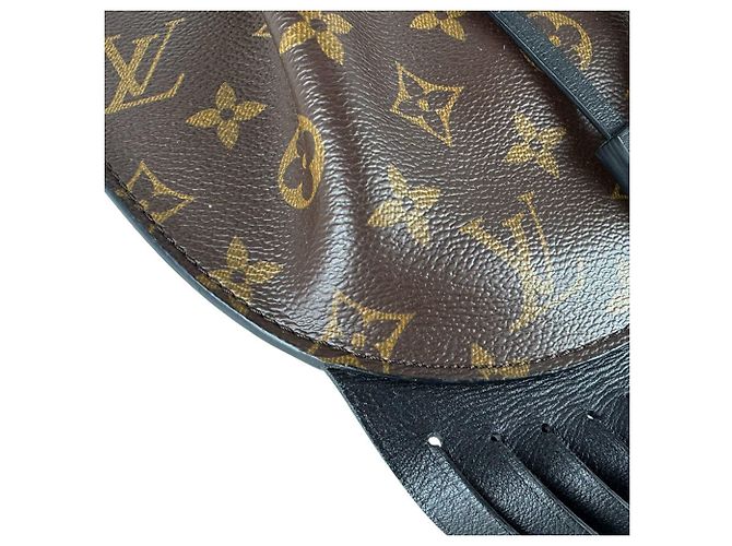 Borsa a mano Louis Vuitton Monogram Fringed Noe MINI Marrone Nero - vista 8