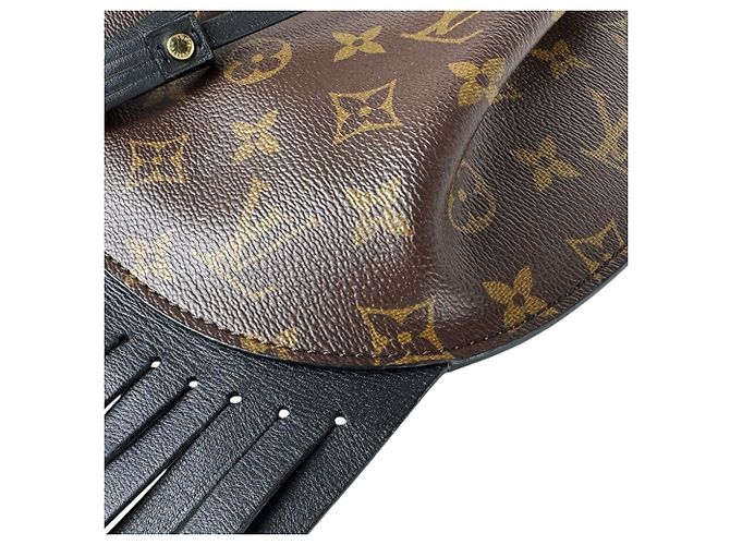Borsa a mano Louis Vuitton Monogram Fringed Noe MINI Marrone Nero - vista 9