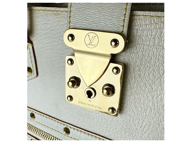Bolsa de mão Louis Vuitton Suhali Impreviable em couro Branco - vista 12