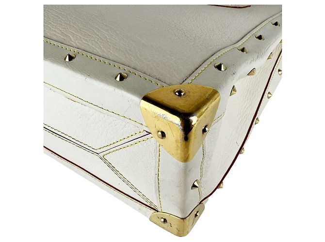 Bolsa de mão Louis Vuitton Suhali Impreviable em couro Branco - vista 8