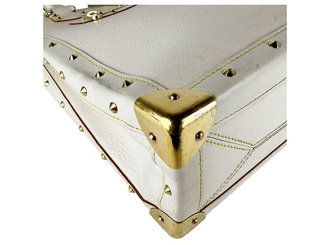 Bolsa de mão Louis Vuitton Suhali Impreviable em couro Branco - vista 9