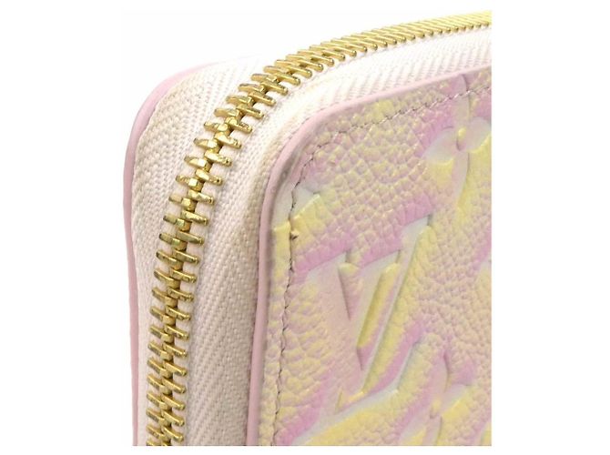 Portafoglio Lungo Louis Vuitton Rosa Giallo - vista 6