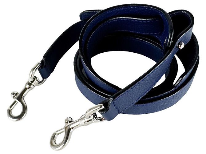 Borsa a tracolla in pelle Loewe Amazona 75 Blu navy - vista 11