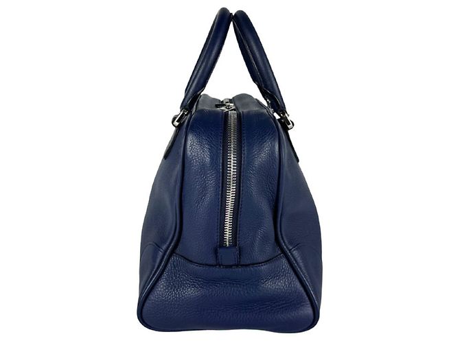 Borsa a tracolla in pelle Loewe Amazona 75 Blu navy - vista 2