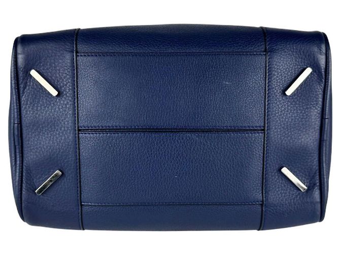 Borsa a tracolla in pelle Loewe Amazona 75 Blu navy - vista 4