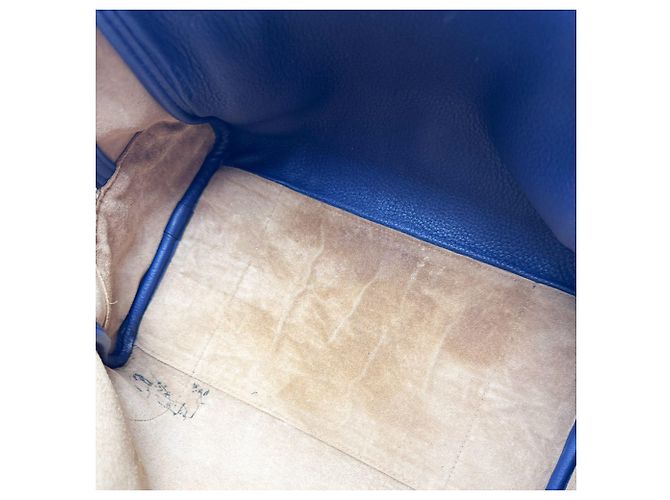 Borsa a tracolla in pelle Loewe Amazona 75 Blu navy - vista 5