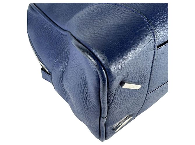 Borsa a tracolla in pelle Loewe Amazona 75 Blu navy - vista 9