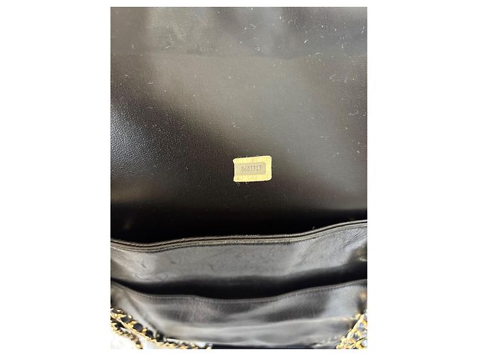Chanel gesteppte mattschwarze Leder-Shopper-Tasche - Ansicht 10