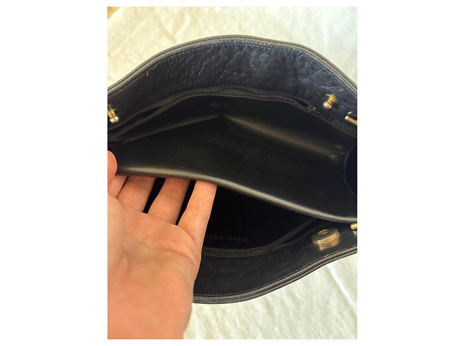 Chanel gesteppte mattschwarze Leder-Shopper-Tasche - Ansicht 9