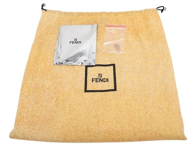 Borsa Baguette con perline Fendi - Pelle Beige / Champagne / Crema e Marrone, SHW - vista 16