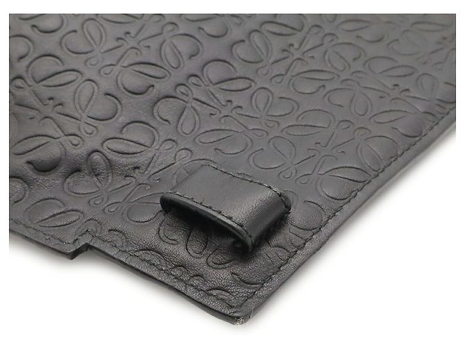 Borsa a Pochette Clutch Loewe Repeat Anagram T Nero - vista 7