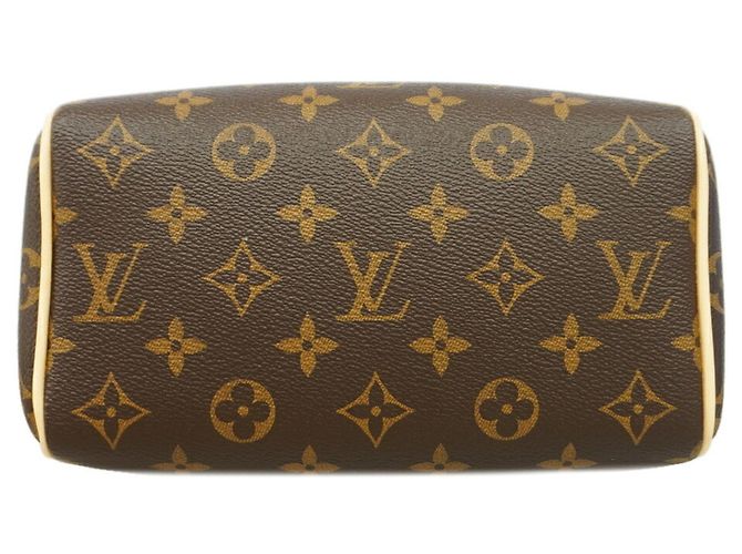 Borsa Louis Vuitton Monogram Speedy Bandoulière 20 Marrone Beige - vista 3