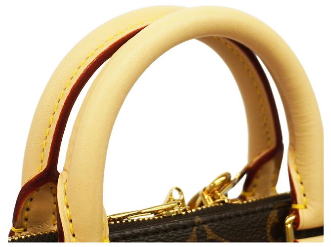 Borsa Louis Vuitton Monogram Speedy Bandoulière 20 Marrone Beige - vista 8
