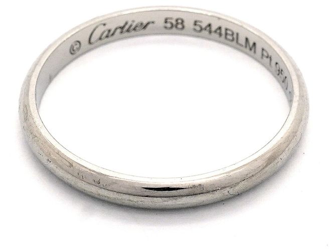 Anello Fascia Cartier Platino 950 - vista 3