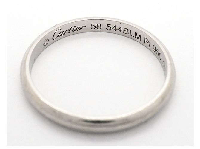 Anello Fascia Cartier Platino 950 - vista 4