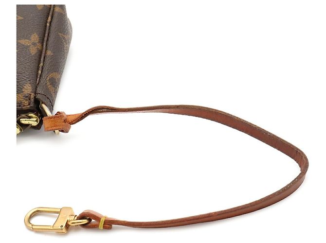 Louis Vuitton Monogram Pochette Accessoires Handbag Pouch Marrone Monogramma - vista 5