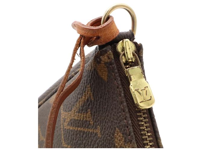 Louis Vuitton Monogram Pochette Accessoires Handbag Pouch Marrone Monogramma - vista 6