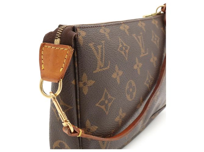 Louis Vuitton Monogram Pochette Accessoires Handbag Pouch Marrone Monogramma - vista 8