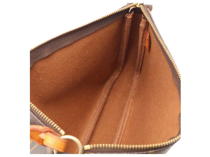 Louis Vuitton Monogram Pochette Accessoires Handbag Pouch Marrone Monogramma - vista 9