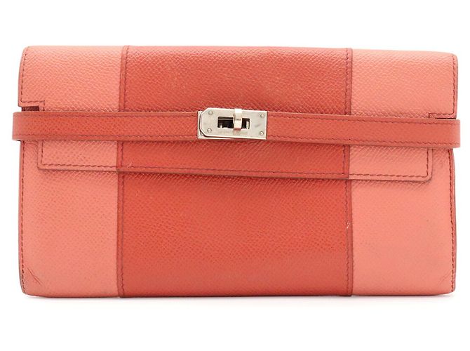 Hermès Hermes Kelly Wallet Bi-fold in Bicolor Epsom Leather Multiple colors - view 2