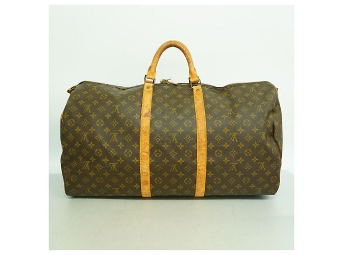 Louis Vuitton Boston Monogram Keepall Bandoulière 60 Marrom - vista 12