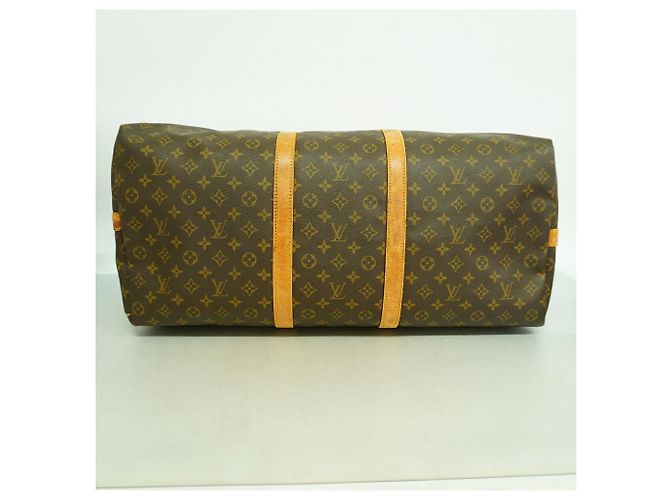 Louis Vuitton Boston Monogram Keepall Bandoulière 60 Marrom - vista 3