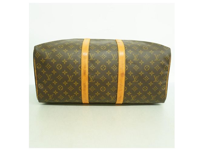 Louis Vuitton Boston Monogram Keepall 50 Marrom - vista 3