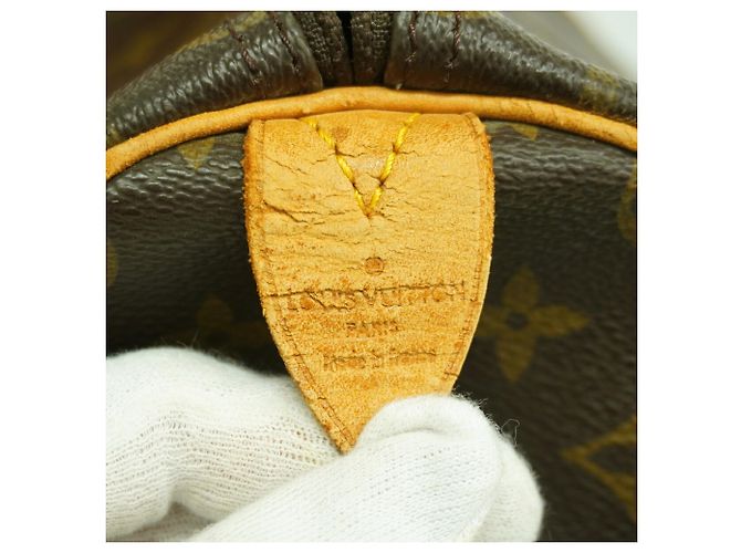 Louis Vuitton Boston Monogram Keepall 50 Marrom - vista 5