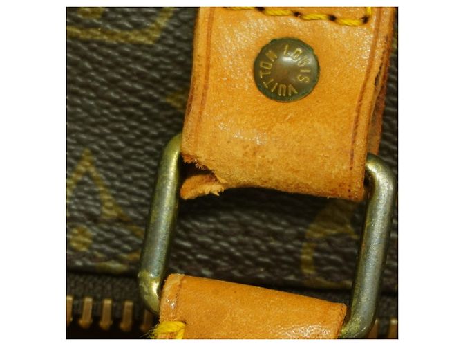 Louis Vuitton Boston Monogram Keepall 50 Marrom - vista 7