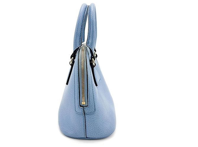 Borsa Convertible Dome Satchel Mini in Pelle Gucci Blu - vista 3