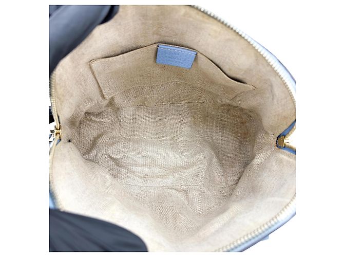 Borsa Convertible Dome Satchel Mini in Pelle Gucci Blu - vista 5