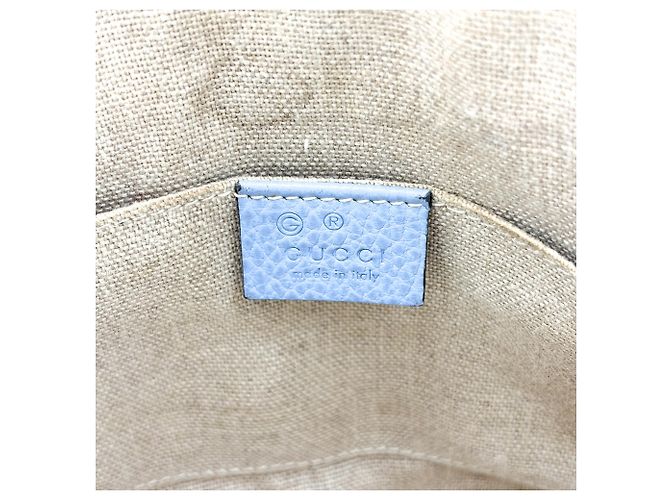 Borsa Convertible Dome Satchel Mini in Pelle Gucci Blu - vista 6