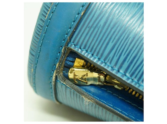 Louis Vuitton Epi Lussac Schultertasche Blau - Ansicht 10