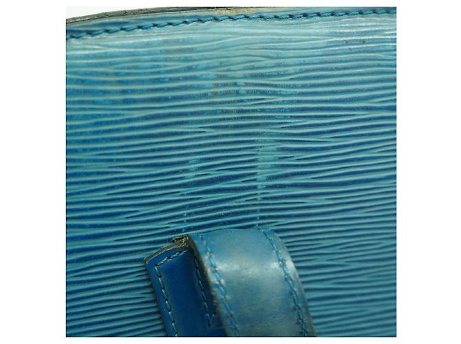 Louis Vuitton Epi Lussac Schultertasche Blau - Ansicht 11