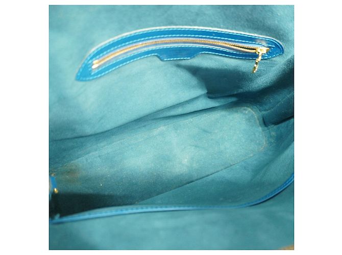 Louis Vuitton Epi Lussac Schultertasche Blau - Ansicht 4
