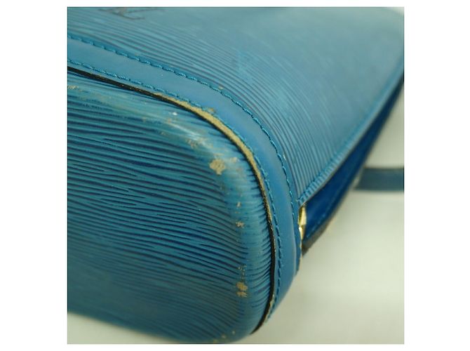 Louis Vuitton Epi Lussac Schultertasche Blau - Ansicht 7