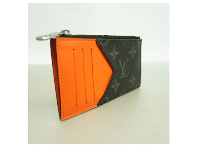 Tarjetero y monedero Louis Vuitton Monogram Eclipse Negro - vista 2