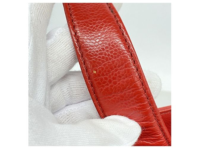 Bolso Tote con cadena Chanel Matelassé Roja - vista 10